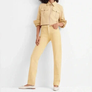 Club Monaco 28” Relaxed Slim Yellow Jeans